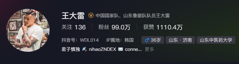  事出突然？泰山賽前幾小時亞冠退賽，王大雷社媒IP還顯示在韓國