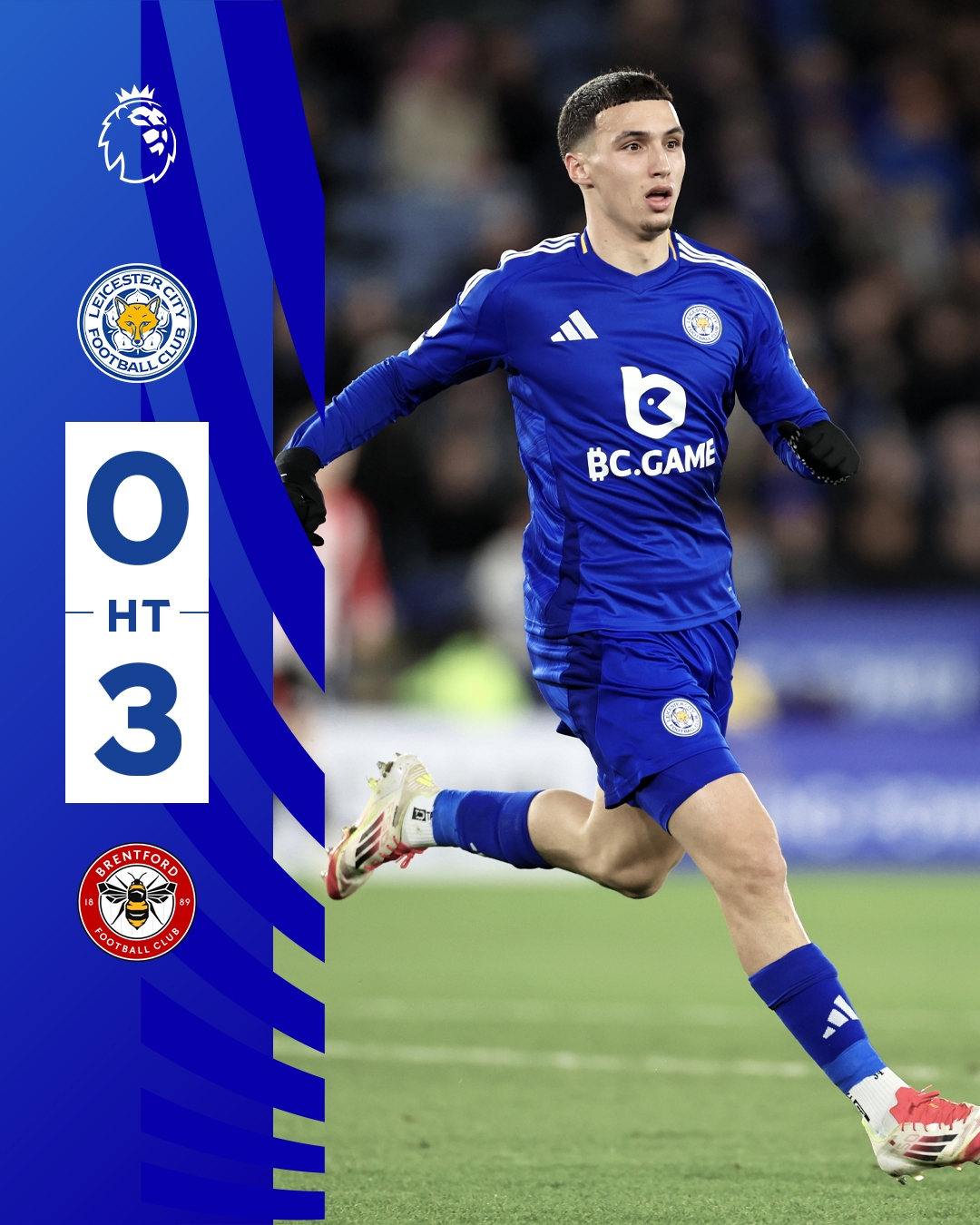  半場(chǎng)0-3！萊斯特若不進(jìn)球輸球，將主場(chǎng)6連敗0進(jìn)球創(chuàng)歷史最糟戰(zhàn)績(jī)