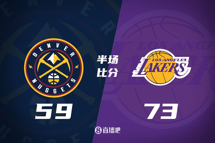  水銀瀉地的進(jìn)攻火力次節(jié)暫緩！東契奇25分 湖人半場領(lǐng)先掘金14分
