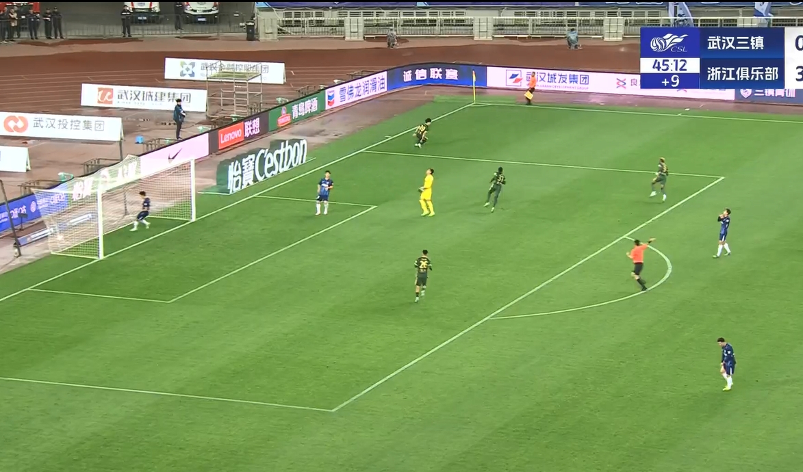  18歲王鈺棟中超處子球！三鎮(zhèn)后防白給，浙江半場4-0領(lǐng)先